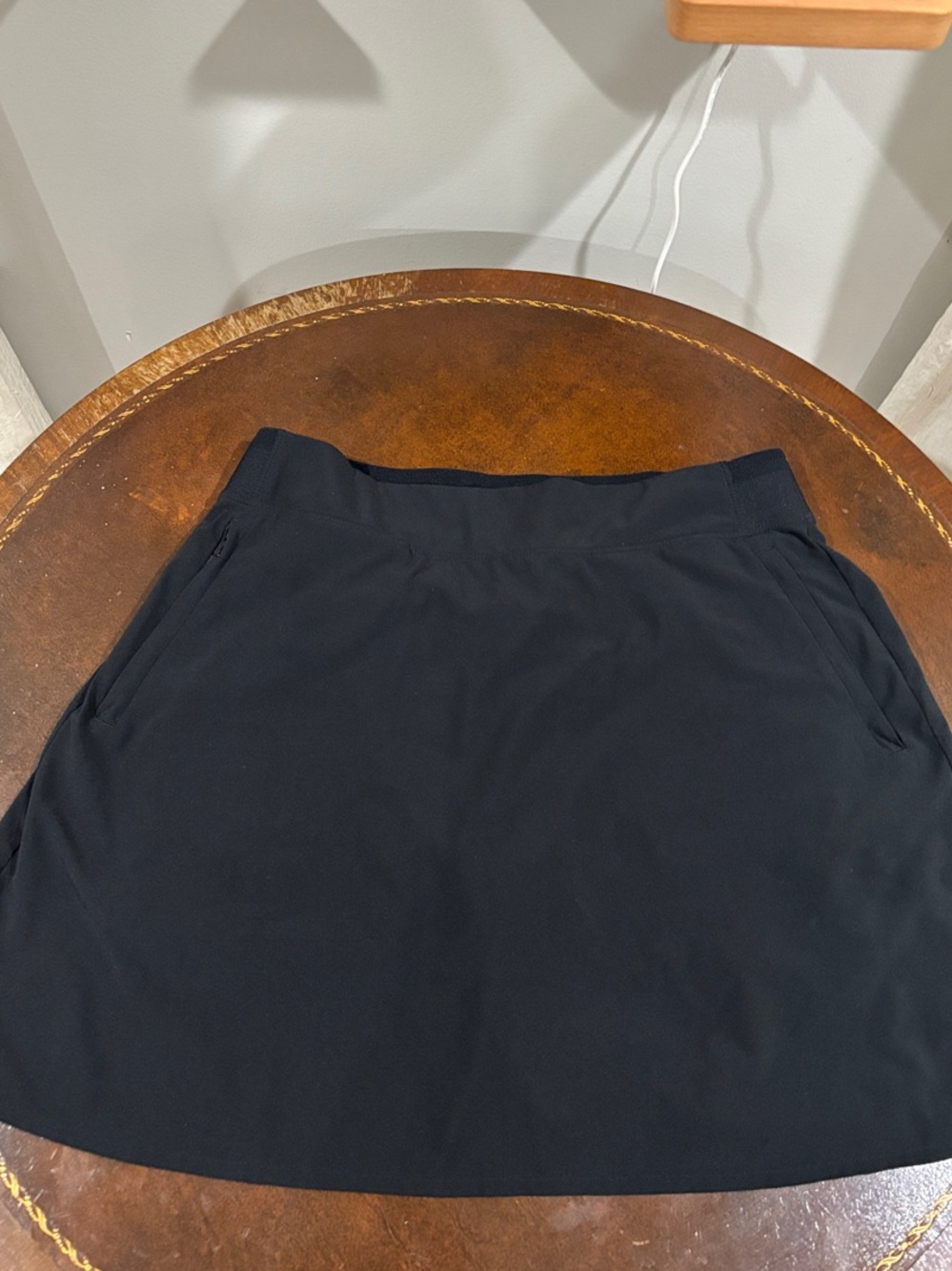 Athleta Black A-Line Skirt with Side Pockets